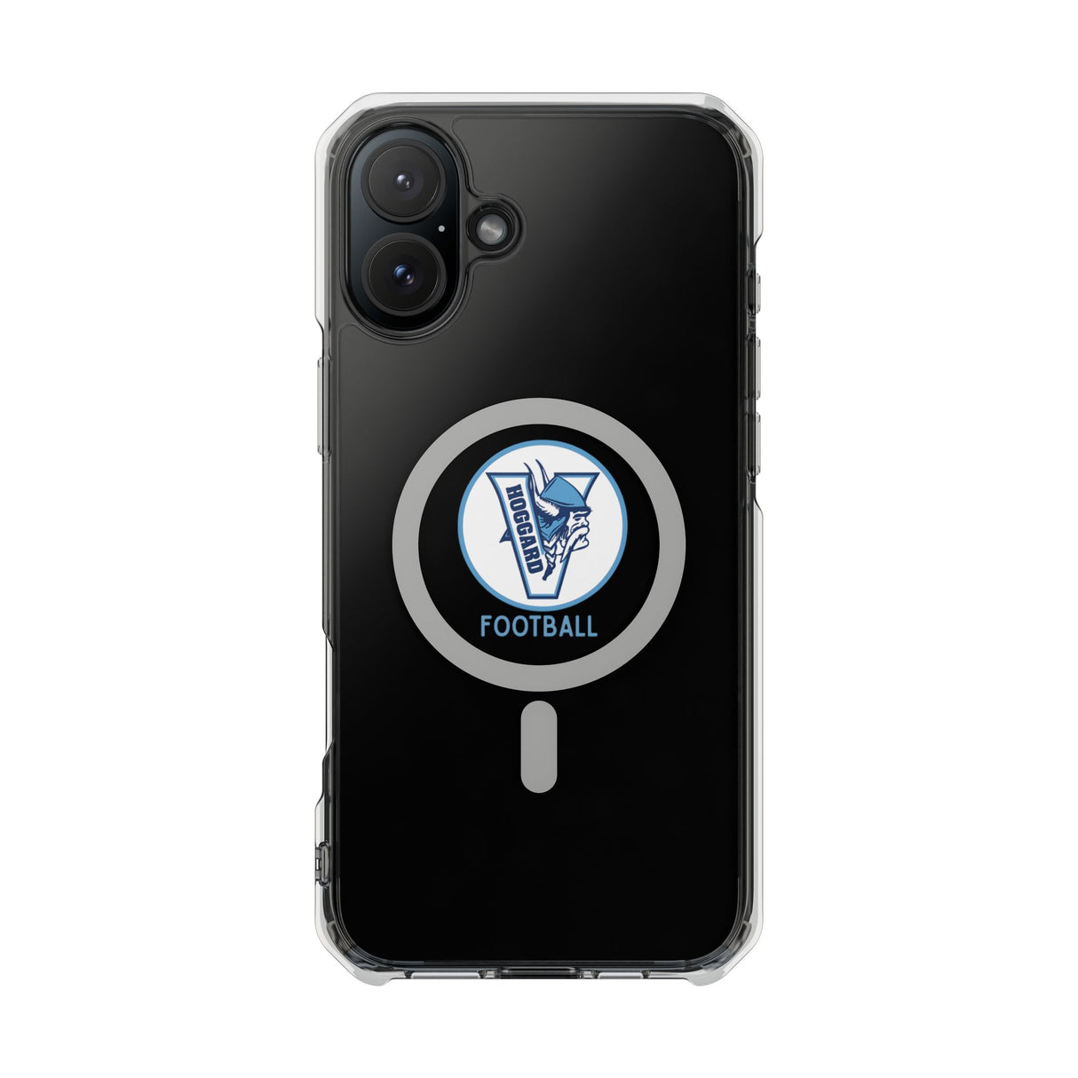 Hoggard Vikings Football Clear Magnetic MagSafe iPhone Case