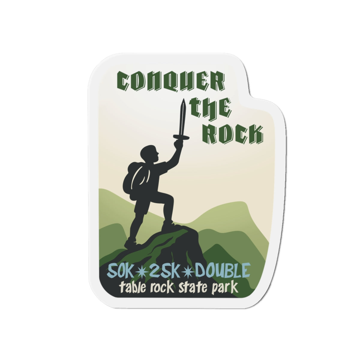 Conquer the Rock Race Magnets