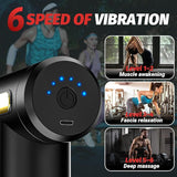 Massage Gun, Small Travel Tool, Massage Gun Deep Tissue,Percussion Handheld Portable Muscle Massager Tool for Full Body Pain Relief, Ideal Gifts for Men, Women(Black)