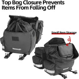 Rhinowalk Bike Pannier Bag for Bicycle Rear Rack Bag 22/40/50L Cycling Saddle Bag Luggage Storage Bag for Long Distance with Rain Cover