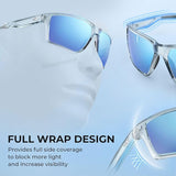 KastKing Osage Polarized Sport Sunglasses for Men and Women, Ideal for Driving Fishing Cycling Running, UV Protection