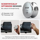 SNODE AD80 Drop Proof 80 lbs Adjustable Dumbbell Set -Adjustable Weights with Cast Iron Plates and Cradle, Knurled Handle, Fast Adjust, Compact Home Gym Equipment for Bench & Press