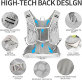 Hydration Pack Backpack, Lightweight Water Backpack with 2L Leakproof Hydration Bladder Daypack for Men Women,Running Hydration Vest for Outdoor Trail