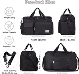 FIORETTO Women's Gym Duffle Bag with Shoes Compartment, 37L Capacity, Ideal for Travel, Gym, Sports, Duffel, Weekender