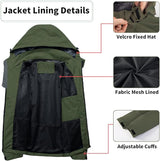 Mens Lightweight Waterproof Jacket Windproof Rain Hooded jackets for Running Hiking Cycling Travel M-7XL