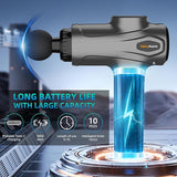 YANRAN Deep Tissue Massage Gun Portable, Percussion Massage Gun with 7 Levels & 6 Massage Heads, Electric Massager for Muscles Pain Relief, Gifts for Men Women Athletes for Sports and Relaxation