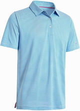 Men's Golf Polo Shirts Short Sleeve Striped Performance Moisture Wicking Dry Fit Golf Shirts for Men