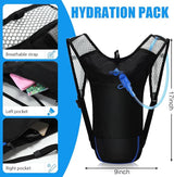 Sweetude Hydration Backpack Set with 2L Water Bladder for Men and Women Lightweight Water Pack for Cycling Biking Hiking Running Climbing