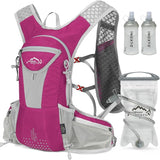Hydration Pack Backpack, Lightweight Water Backpack with 2L Leakproof Hydration Bladder Daypack for Men Women,Running Hydration Vest for Outdoor Trail