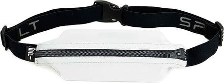 SPIbelt Running Belt for Women Men, Phone Holder for Running, Running Fanny Pack, Holder for Phone, Running Waist Pack, Adjustable Waist, [Fits All Phones]. Cloudy Grey with Black Zipper