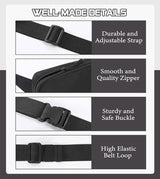 MoKo Fanny Packs for Women Men, Fashion Running Waist Packs, Crossbody Mini Bag Fanny Pack Belt Bag with Adjustable Strap for Running Outdoors Workout Travel Hiking Cycling