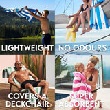 Dock & Bay Customized Beach Towel - Quick Dry, Sand Free - Compact, Lightweight - 100% Recycled - Includes Bag - Cabana - Cayman Khaki - Large