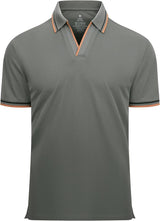 Esabel.C Jacquard Golf Shirts for Men Moisture Wicking Short Sleeve Performance Dry Fit Active Mens Polo Shirts