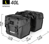 Rhinowalk Bike Pannier Bag for Bicycle Rear Rack Bag 22/40/50L Cycling Saddle Bag Luggage Storage Bag for Long Distance with Rain Cover