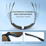 KastKing Osage Polarized Sport Sunglasses for Men and Women, Ideal for Driving Fishing Cycling Running, UV Protection