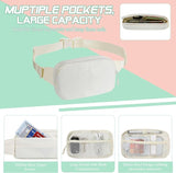 MoKo Fanny Packs for Women Men, Fashion Running Waist Packs, Crossbody Mini Bag Fanny Pack Belt Bag with Adjustable Strap for Running Outdoors Workout Travel Hiking Cycling