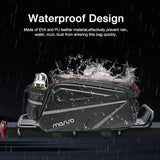 MOSISO Bike Rack Bag, Waterproof Bike Rear Rack Handbag Bicycle Trunk Bag, 14L EVA Mountain Bicycle Rear Seat Storage Saddle Pouch Cycling Luggage Pouch with Shoulder Strap, Red