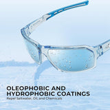 KastKing Chippewa Polarized Fishing Sunglasses, UV400 Protection Full Wrap Frame Sports Cycling Sunglasses, 1.0mm TAC Lenses
