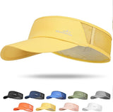 GXCROR Sports Sun Visor Hat Men Women, Lightweight Breathable Quick Dry Sports Sun Hat for Running Golf Tennis