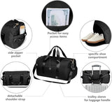 MABROUC Duffle Bag For Women, Sports Duffel Bag for Gym with Wet Pocket & Shoe Compartment, Overnight Weekender Travel Bag