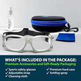 BLUE CUT Safety Outdoor Sports Goggles Unisex Anti Fog Ideal For Basketball Racquetball