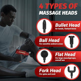 Massage Gun, Small Travel Tool, Massage Gun Deep Tissue,Percussion Handheld Portable Muscle Massager Tool for Full Body Pain Relief, Ideal Gifts for Men, Women(Red)