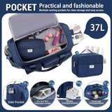 FIORETTO Women's Gym Duffle Bag with Shoes Compartment, 37L Capacity, Ideal for Travel, Gym, Sports, Duffel, Weekender
