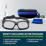 BLUE CUT Safety Outdoor Sports Goggles Unisex Anti Fog Ideal For Basketball Racquetball