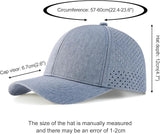 VOBOOM Men Snapback Trucker Hat, Baseball Cap for Breathable Side Laser Cut Holes