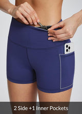 baleaf Women's 8"/ 5"/ 3" Biker Shorts High Waist Yoga Workout Gym Running Volleyball Spandex Shorts with Pockets
