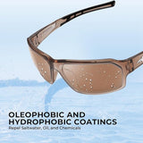 KastKing Chippewa Polarized Fishing Sunglasses, UV400 Protection Full Wrap Frame Sports Cycling Sunglasses, 1.0mm TAC Lenses