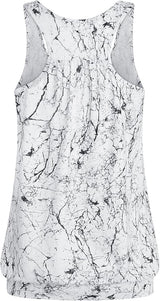Miusey Womens Sleeveless Round Neck Loose Fit Racerback Yoga Tank Top