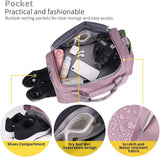 FIORETTO Women's Gym Duffle Bag with Shoes Compartment, 37L Capacity, Ideal for Travel, Gym, Sports, Duffel, Weekender