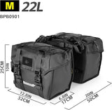 Rhinowalk Bike Pannier Bag for Bicycle Rear Rack Bag 22/40/50L Cycling Saddle Bag Luggage Storage Bag for Long Distance with Rain Cover