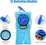 Reflective Hydration Backpack, Hydration Pack - Water Backpack with 2L/3L Hydration Bladder, Essential for Festivals - Rave Hydration Pack for Hiking, Running, Cycling, and Festivals