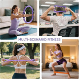 Home Pilates Kit for Women Pilates Equipment Ring and Ball Set Magic Circle Hoop with 5 Resistance Bands Compact Toning Fitness Essentials Starter Set Accessories