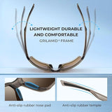 KastKing Osage Polarized Sport Sunglasses for Men and Women, Ideal for Driving Fishing Cycling Running, UV Protection