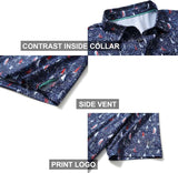 Men's Golf Polo Shirts Short Sleeve Striped Performance Moisture Wicking Dry Fit Golf Shirts for Men