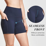 baleaf Women's 8"/ 5"/ 3" Biker Shorts High Waist Yoga Workout Gym Running Volleyball Spandex Shorts with Pockets