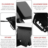 FANATICS Roman Chair Back Extension Machine Hyperextension Bench Reverse Hyper Lower Back Exercise Equipment Multi-Functional Core and Glute Workout Bench for Home Gym