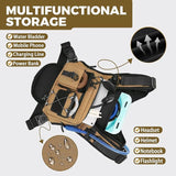 USA Original Patent Running Hydration Vest Backpack, Lightweight Chest Pack with 2.0L Water Bladder Bag Daypack for Hiking Running Cycling Race Marathon for Women Men