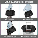 FIORETTO Women's Gym Duffle Bag with Shoes Compartment, 37L Capacity, Ideal for Travel, Gym, Sports, Duffel, Weekender