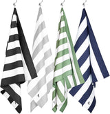 Dock & Bay Beach Towel - Quick Dry, Sand Free - Compact, Lightweight - 100% Recycled - Includes Bag - Cabana - Cayman Khaki - Extra Large (200x90cm, 78x35)