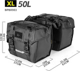 Rhinowalk Bike Pannier Bag for Bicycle Rear Rack Bag 22/40/50L Cycling Saddle Bag Luggage Storage Bag for Long Distance with Rain Cover