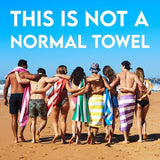 Dock & Bay Quick Drying Towel - for Sports & Gym - Compact, Lightweight - 100% Recycled - Includes Bag - Cabana - Set of 6, Large (160x90cm, 63x35)