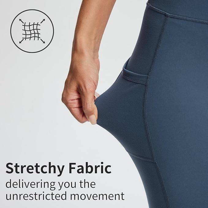 baleaf Women's 8"/ 5"/ 3" Biker Shorts High Waist Yoga Workout Gym Running Volleyball Spandex Shorts with Pockets