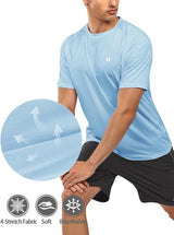 NORTHYARD Men's Athletic Running T-Shirts Quick Dry Workout Shirts Short-Sleeve Sports Gym Tee Tops Performance Activewear