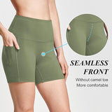 baleaf Women's 8"/ 5"/ 3" Biker Shorts High Waist Yoga Workout Gym Running Volleyball Spandex Shorts with Pockets
