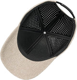 VOBOOM Men Snapback Trucker Hat, Baseball Cap for Breathable Side Laser Cut Holes