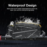 MOSISO Bike Rack Bag, Waterproof Bike Rear Rack Handbag Bicycle Trunk Bag, 14L EVA Mountain Bicycle Rear Seat Storage Saddle Pouch Cycling Luggage Pouch with Shoulder Strap, Yellow